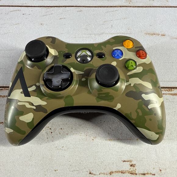 Xbox 360 Wireless Controller Camo Camouflage OEM Official (Microsoft Xbox 360) - Picture 1 of 5